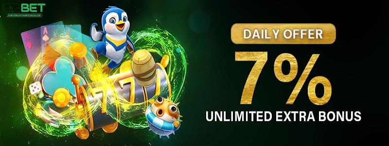 Top free credit slot promotion 7%
